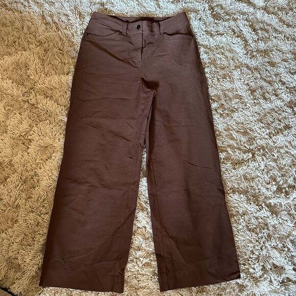 Lululemon city sleek 5 pocket high rise wide leg pant java 28 - Picture 1 of 8